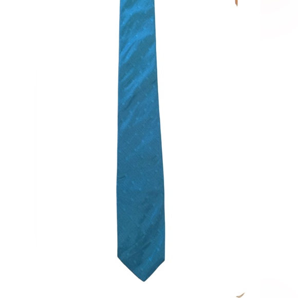 Eláan 100% pure Italian silk narrow tie. Teal color. Excellent condition - Picture 1 of 3